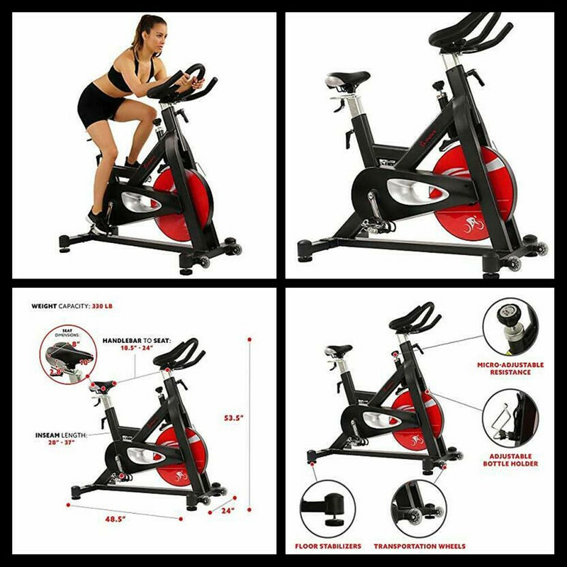 magnetic belt drive indoor cycling bike